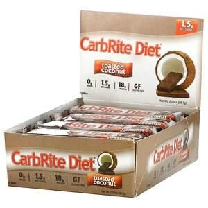Universal Nutrition, CarbRite Diet Bars, Toasted Coconut, 12 Bars, 2.0 oz (56.7 g) Each - HealthCentralUSA