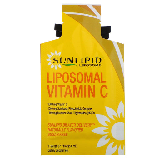 SunLipid, Liposomal Vitamin C, Naturally Flavored, 30 Packets, 0.17 oz (5.0 ml) Each - HealthCentralUSA