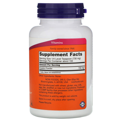 Now Foods, Inositol Powder, 4 oz (113 g) - HealthCentralUSA