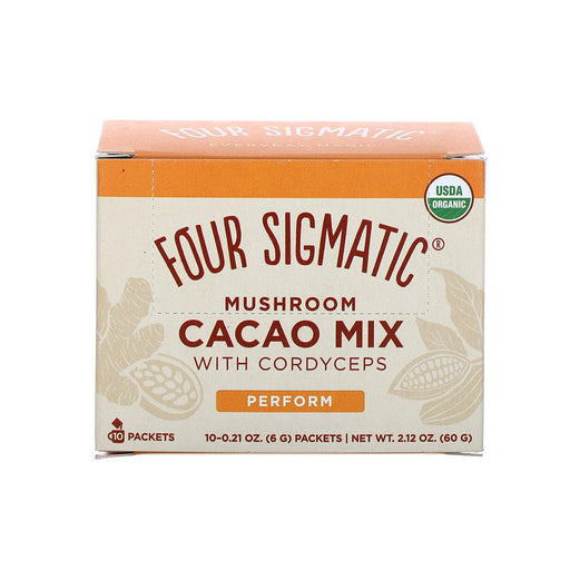 Four Sigmatic, Mushroom Cacao Mix with Cordyceps, 10 Packets, 0.21 oz (6 g) Each - HealthCentralUSA