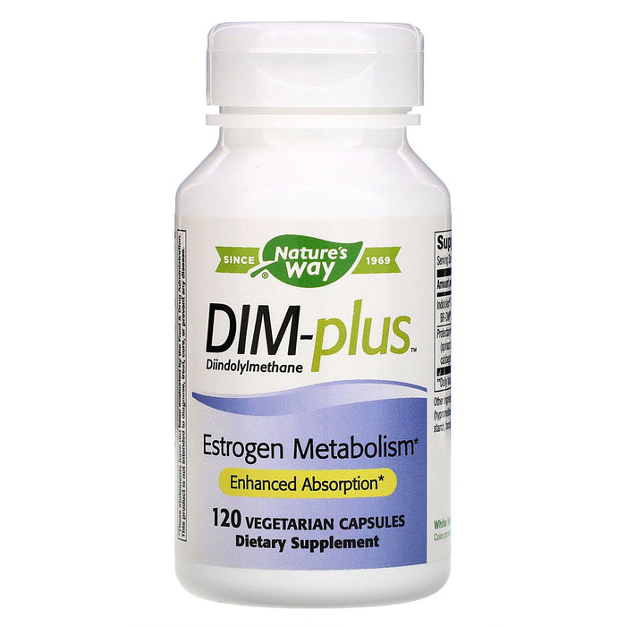 Nature's Way, DIM-plus, Estrogen Metabolism, 120 Vegetarian Capsules - HealthCentralUSA