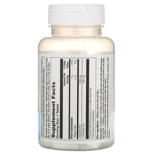 KAL, L-Arginine L-Ornithine, 500 mg /500 mg, 60 Tablets - HealthCentralUSA