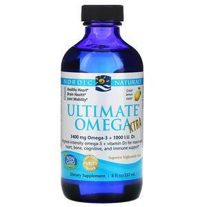 Nordic Naturals, Ultimate Omega Xtra, Lemon, 8 fl oz (237 ml) - HealthCentralUSA