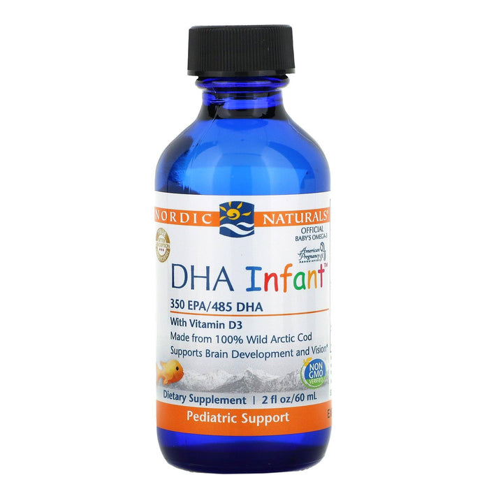Nordic Naturals, DHA Infant with Vitamin D3, 2 fl oz (60 ml) - HealthCentralUSA