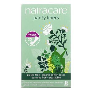 Natracare, Panty Liners, Organic Cotton Cover, Tanga, 30 Liners - HealthCentralUSA