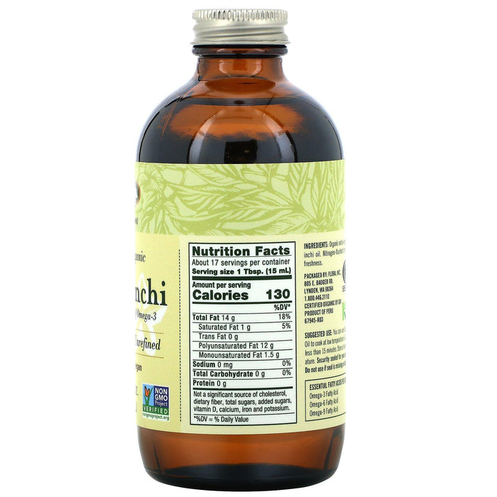Flora, Certified Organic Sacha Inchi, 8.5 fl oz (250 ml) - HealthCentralUSA