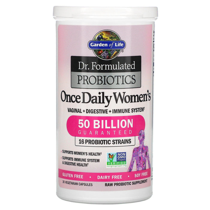 Garden of Life, Dr. Formulated Probiotics, Once Daily Women's, 50 Billion, 30 Vegetarian Capsules - HealthCentralUSA