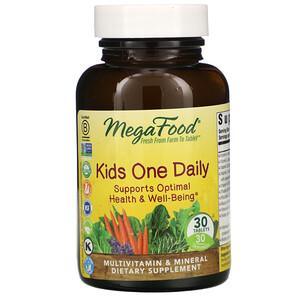 MegaFood, Kids One Daily, 30 Tablets - HealthCentralUSA