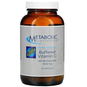 Metabolic Maintenance, Buffered Vitamin C with Bioflavonoids, 1,000 mg, 90 Capsules - HealthCentralUSA
