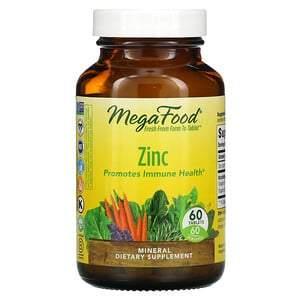 MegaFood, Zinc, 60 Tablets - HealthCentralUSA