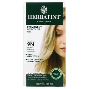 Herbatint, Permanent Haircolor Gel, 9N, Honey Blonde, 4.56 fl oz (135 ml) - HealthCentralUSA