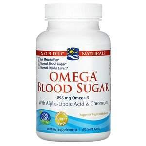 Nordic Naturals, Omega Blood Sugar, 896 mg, 60 Soft Gels - HealthCentralUSA
