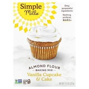 Simple Mills, Almond Flour Baking Mix, Vanilla Cupcake & Cake, 11.5 oz (327 g) - HealthCentralUSA