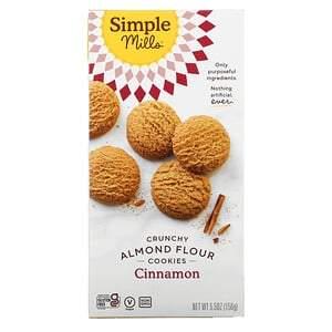 Simple Mills, Crunchy Almond Flour Cookies, Cinnamon, 5.5 oz (156 g) - HealthCentralUSA