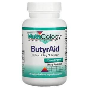 Nutricology, ButyrAid, 100 Delayed-Release Vegetarian Capsules - HealthCentralUSA
