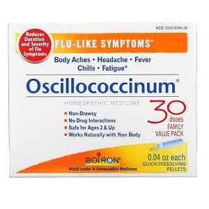 Boiron, Oscillococcinum, Flu-Like Symptoms, Age 2 & Up, 30 Quick-Dissolving Pellets , 0.04 oz Each - HealthCentralUSA