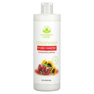 Nature's Gate, Pomegranate & Sunflower Conditioner for Color-Treated Hair, 16 fl oz (473 ml) - HealthCentralUSA