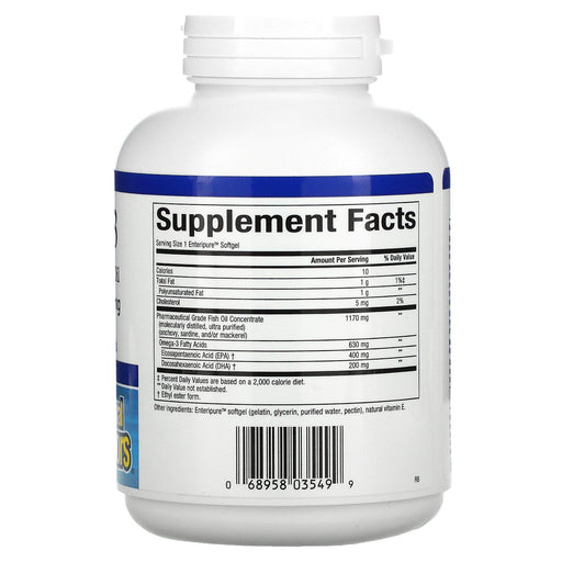 Natural Factors, Rx Omega-3, 630 mg, 120 Enteripure Softgels - HealthCentralUSA