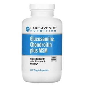 Lake Avenue Nutrition, Glucosamine, Chondroitin plus MSM, 360 Veggie Capsules - HealthCentralUSA