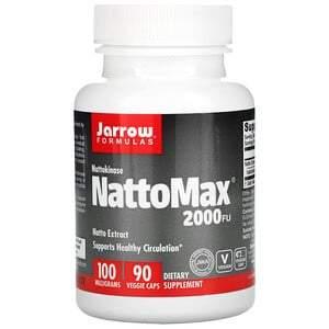 Jarrow Formulas, NattoMax 2000 FU, 100 mg, 90 Veggie Caps - HealthCentralUSA
