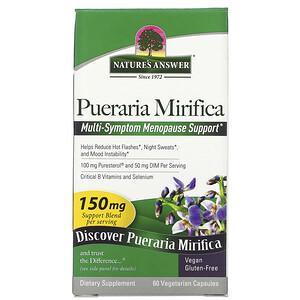 Nature's Answer, Pueraria Mirifica, 150 mg, 60 Vegetarian Capsules - HealthCentralUSA