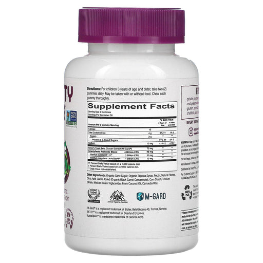 SmartyPants, Kids Prebiotic and Probiotic, Immunity Formula, Grape, 2 Billion CFU, 60 Gummies - HealthCentralUSA