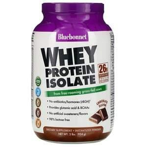 Bluebonnet Nutrition, Whey Protein Isolate, Natural Chocolate, 2 lbs (924 g) - HealthCentralUSA