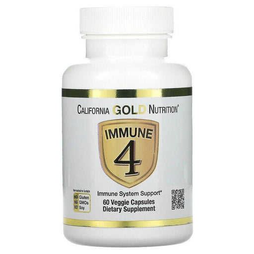 California Gold Nutrition, Immune 4, Immune System Support, 60 Veggie Capsules - HealthCentralUSA