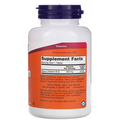 Now Foods, Niacin, 500 mg, 250 Tablets - HealthCentralUSA
