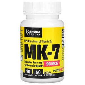 Jarrow Formulas, MK-7, 90 mcg, 60 Softgels - HealthCentralUSA