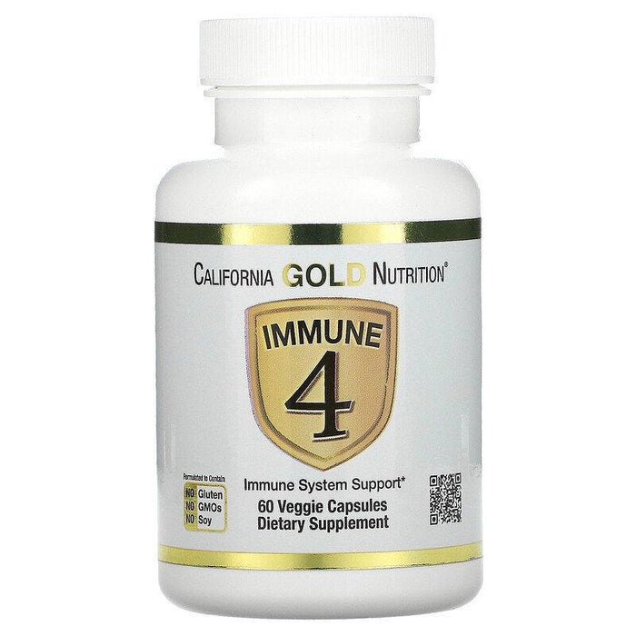 California Gold Nutrition, Immune 4, Immune System Support, 60 Veggie Capsules - HealthCentralUSA