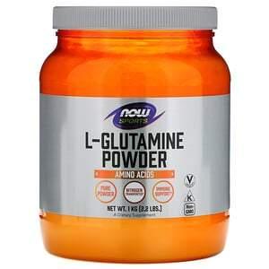 Now Foods, Sports, L-Glutamine Powder, 2.2 lbs (1 kg) - HealthCentralUSA