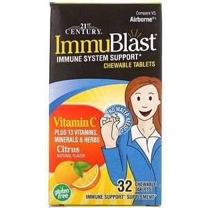 21st Century, ImmuBlast, Citrus, 32 Chewable Tablets - HealthCentralUSA