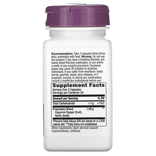 Nature's Way, Cayenne Garlic, 1,060 mg, 100 Vegan Capsules - HealthCentralUSA