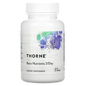 Thorne Research, Basic Nutrients 2/Day, 60 Capsules - HealthCentralUSA