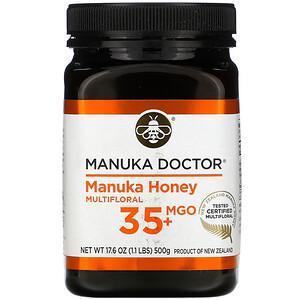 Manuka Doctor, Manuka Honey Multifloral, MGO 35+, 17.6 oz (500 g) - HealthCentralUSA