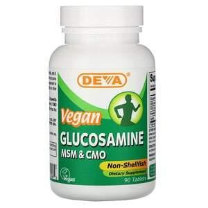 Deva, Vegan Glucosamine MSM & CMO, 90 Tablets - HealthCentralUSA