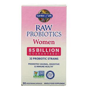 Garden of Life, RAW Probiotics, Women, 85 Billion, 90 Vegetarian Capsules - HealthCentralUSA