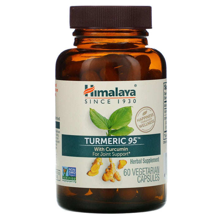 Himalaya, Turmeric 95 with Curcumin, 60 Vegetarian Capsules - HealthCentralUSA
