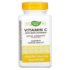 Nature's Way, Vitamin C with Bioflavonoids, 1,000 mg, 250 Vegan Capsules - HealthCentralUSA