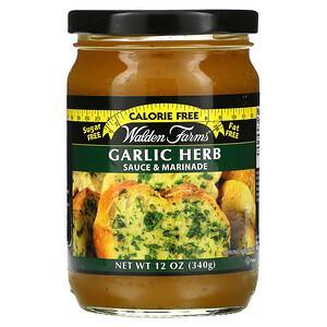 Walden Farms, Garlic Herb Sauce & Marinade, 12 oz (340 g) - HealthCentralUSA