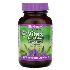 Bluebonnet Nutrition, Vitex Berry Extract, 60 Vegetable Capsules - HealthCentralUSA