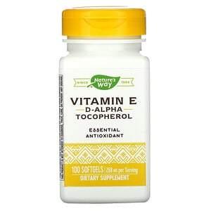 Nature's Way, Vitamin E, 400 IU, 100 Softgels - HealthCentralUSA