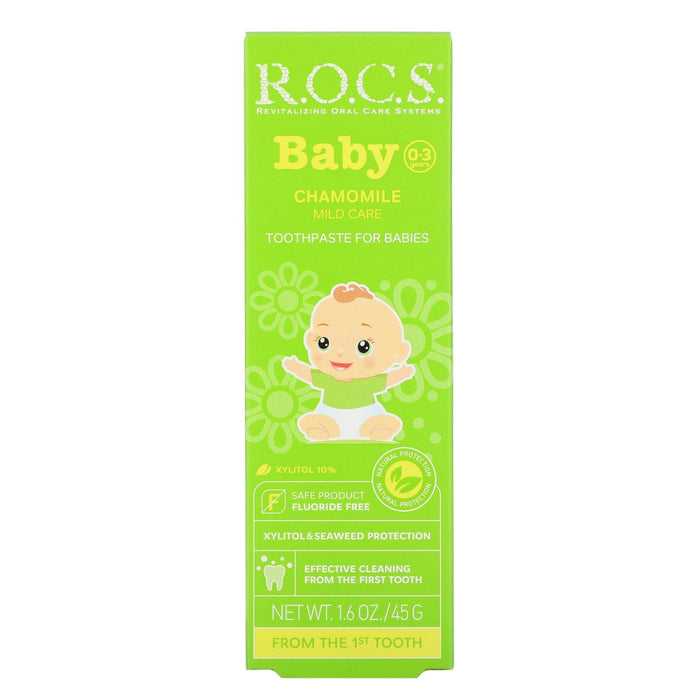 R.O.C.S., Baby, Chamomile Toothpaste, 0-3 Years, 1.6 oz (45 g) - HealthCentralUSA