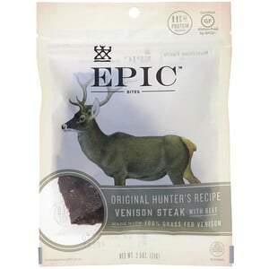 Epic Bar, Bites, Venison Steak with Beef, 2.5 oz (71 g) - HealthCentralUSA