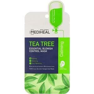 Mediheal, Tea Tree, Essential Blemish Control Beauty Mask, 1 Sheet, 0.81 fl oz (24 ml) - HealthCentralUSA