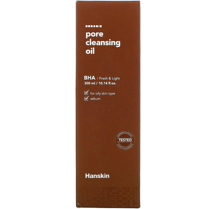 Hanskin, Pore Cleansing Oil, BHA, 10.14 fl oz (300 ml) - HealthCentralUSA