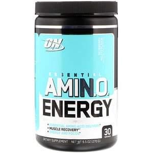 Optimum Nutrition, ESSENTIAL AMIN.O. ENERGY, Blueberry Mojito Flavor, 9.5 oz (270 g) - HealthCentralUSA