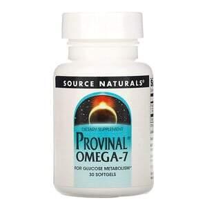 Source Naturals, Provinal Omega-7, 30 Softgels - HealthCentralUSA
