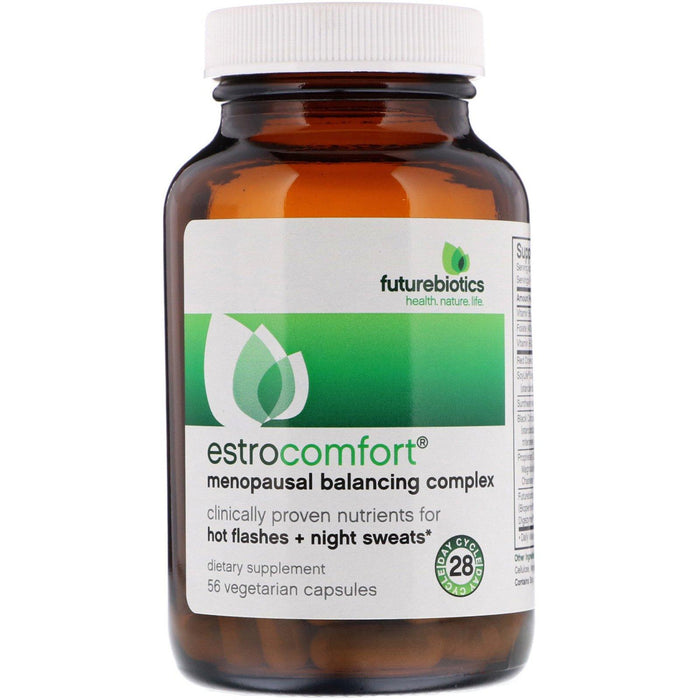 FutureBiotics, EstroComfort, Menopausal Balancing Complex, 56 Vegetarian Capsules - HealthCentralUSA